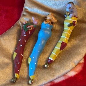 Disney MCF Classic Pooh Christmas Stocking Ornaments - Piglet Tigger Eeyore